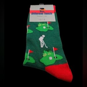 Men's Novelty Socks Size 10-13-Green